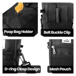 Personalised Dog Portrait Waterproof  Training Bag with Water Bowl and Biodegradable Garbage Bag Birthday Training Accessory Gift for Dog Owner