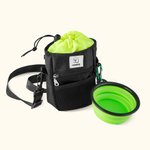 Personalised Dog Portrait Waterproof  Training Bag with Water Bowl and Biodegradable Garbage Bag Birthday Training Accessory Gift for Dog Owner