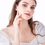 Personalised Engraved Pet Portrait Photo Necklace with Name Birthday Gift for Pet Lover Owner