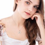 Personalised Engraved Pet Portrait Photo Necklace with Name Birthday Gift for Pet Lover Owner