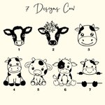 Personalisierte niedliche Kuh Besteck Sets Geschenk