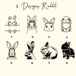 Set di posate personalizzate con coniglietto carino con nomi in acciaio inox per bambini, stoviglie per bambini, regalo di compleanno per bambini.