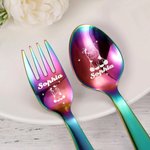 Personalisierte niedliche Kuh Besteck Sets Geschenk