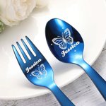 Personalized Butterfly Cutlery Set Gift for Kids