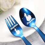 Personalized Princess Cutlery Set Gift for Kids