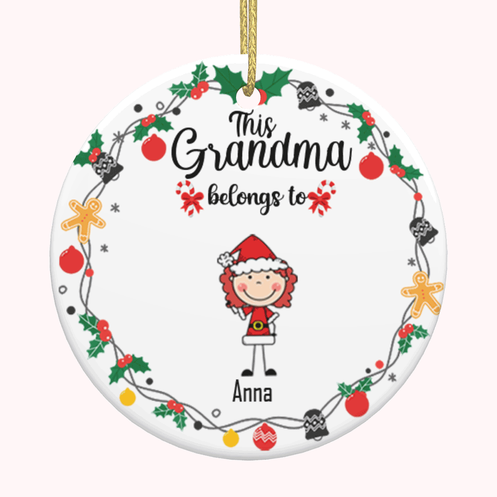Personalisierte Keramik Diese Oma gehören zu Weihnachten Ornament Oma Xmas Geschenk CALLIE