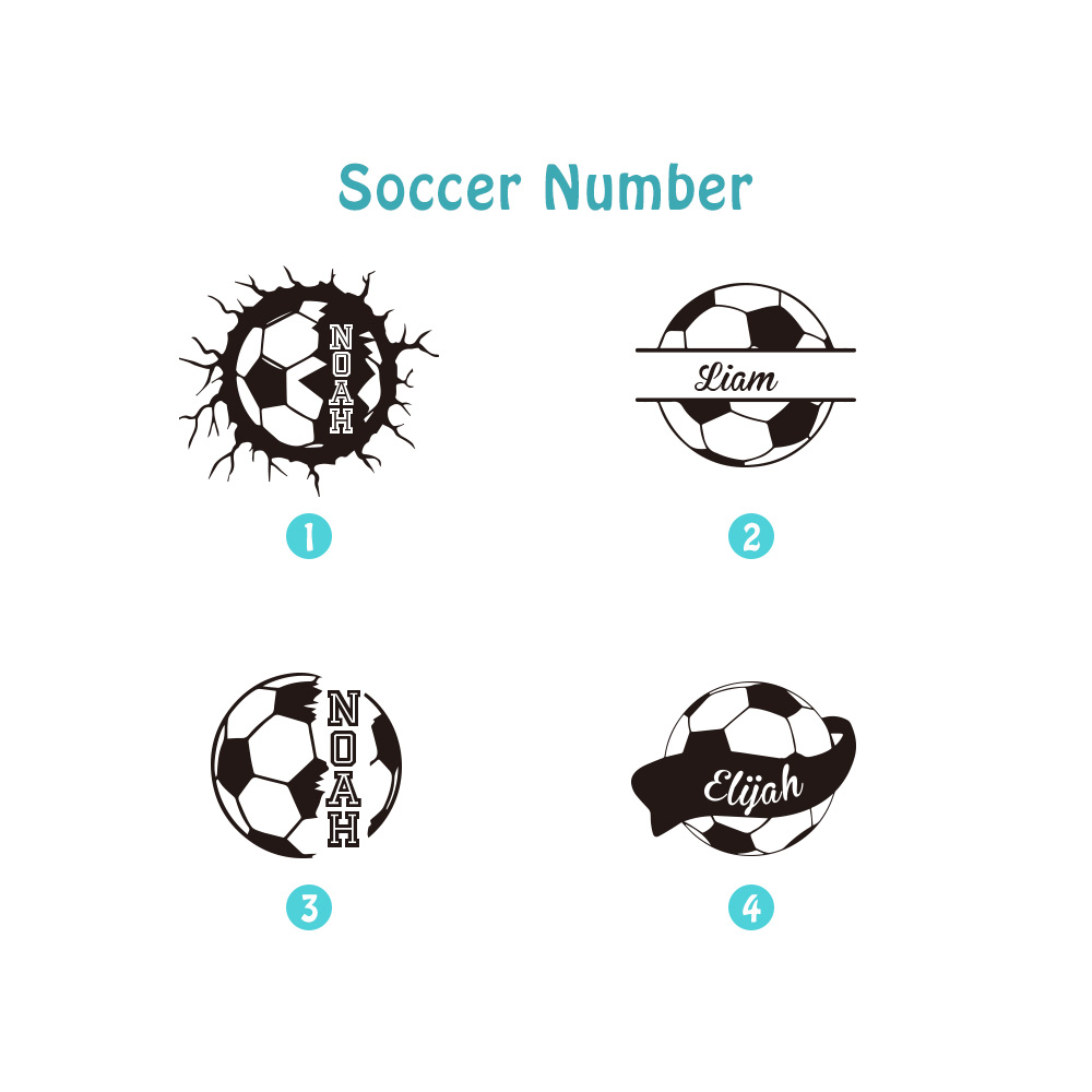 Personalisierte Fußball Wanduhr Mit Name - Kinderzimmer Uhr 25cm