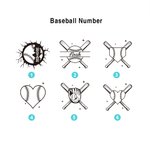 Personalized  Baseball Cutlery Sets Gift