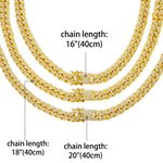 Personalisierte Iced Out Cuban Halskette mit Namen Zirkonia Schmuck Hip Hop Geburtstag Valentinstag Geschenk für Hip-Hop-Fans