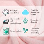 Personalized Embroidered Birth Flower Soft 100% Cotton Face Towel Bath Towel with Name Birthday Housewarming Gift for Family Friends