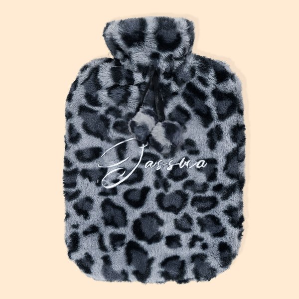 Personalisierte Weiche Wärmflasche mit Fleece-Bezug und Name-Stickerei