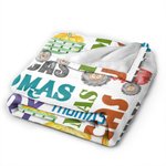 Tractor de Granja Personalizado Manta de Vellón Suave con Nombre Regalo de Cumpleaños para Granjero Propietario de Granja