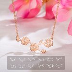 Personalised Birth Flower Zodiac Constellations Necklace