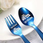 Personalized Engineering Vehicle Cutlery Set Gift for Kids