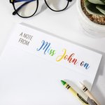 Personalized Teacher Notebook with Name for Gratitude Gift
