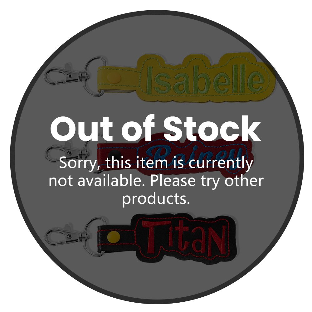 Portachiavi Personalizzato Con Nome Ricamato - Doppia Faccia, Per Valigie, Zaini E Borse, 18 Cm - Foto 14