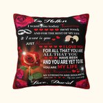 Personalized All I Want Is You  Just Remember I Love You Pillow Cover for Lover