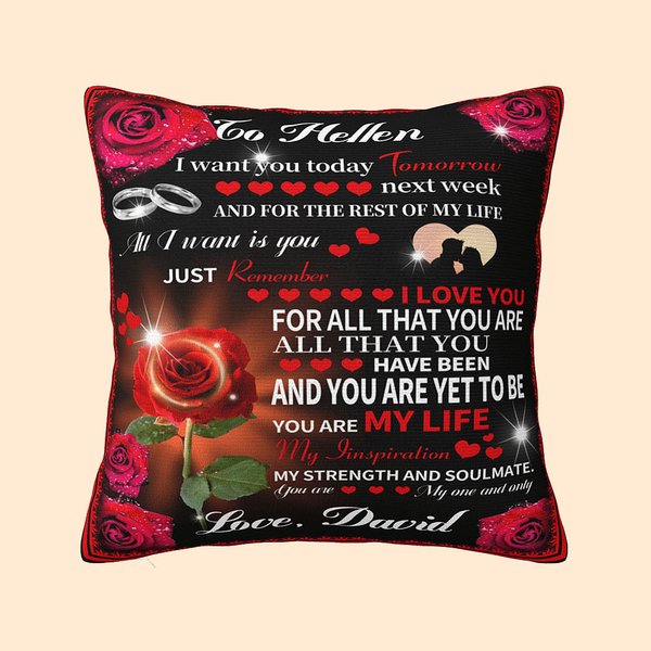 All I Want Is You Love Pillow Cover