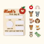 Personalized First Day of School Sign Back to School Gift