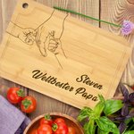 Personalized Laser Engraved Wooden Cutting Board for Best Father's Day Gifts
