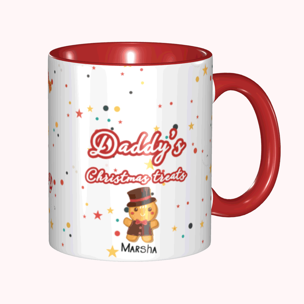 Personalisierte Lebkuchenpuppe Weihnachtsbecher