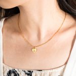 Personalisierte Pfote drucken Herz Halskette mit Pet Name für Tierliebhaber Geschenk