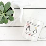 Personalised Penguin Couple Mug Matching Couple Mug