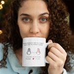 Personalised Penguin Couple Mug Matching Couple Mug