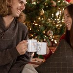 Personalised Penguin Couple Mug Matching Couple Mug