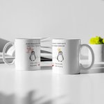 Personalised Penguin Couple Mug Matching Couple Mug