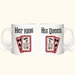 Personalisierte Paar Tassen Gothic Paar Tassen Ihr König & seine Königin