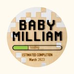 Personalized Gaming Baby Announcement Plaque Pregnancy Announcement Sign