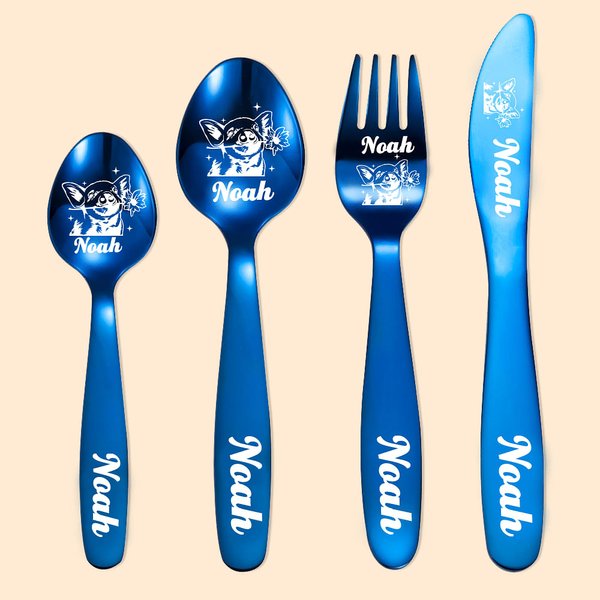 Coffrets de couverts personnalisés sur le thème du cochon - Cadeau pour enfants