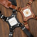 Personalised Genuine Leather Dual Camera Strap Holder Laser Engraving Birthday Christmas Gift for Photographers