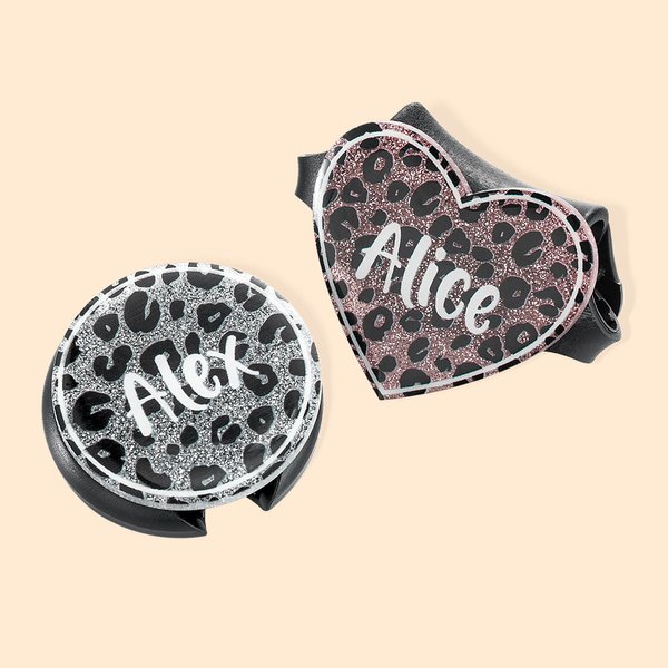 Gepersonaliseerde Luipaard Stethoscoop Stethoscoop ID Tag Naam Label voor verpleegkundige Gift