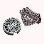 Personalisierte Leopard Stethoskop Stethoskop ID Tag Namensschild für Krankenschwester Geschenk