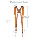 Personalised Genuine Leather Dual Camera Strap Holder Laser Engraving Birthday Christmas Gift for Photographers