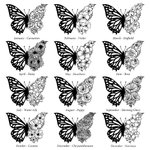 Personalized Memorial Succulent Pot with Half Butterfly Half Birth Flower Condolences Gift