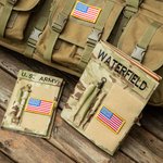 Personalized Military Waterproof Book Cover With Embroidery Name Military Gift for Him