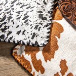 Personalized Phone Crossbody Western Tooled Leather Cowhide  Messenger Fringe Purse Bag