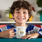 Taza personalizada Vehículo de construcción con nombre Regalo de cumpleaños para niño