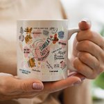 Tasse personnalisée Bohemia Affirmations positives Affirmations quotidiennes Tasse santé mentale