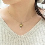 Personalisierte 100 Sprachen Ich liebe dich Foto Projektion Sonnenblume Halskette