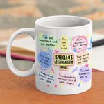 Tasse personnalisée Bohemia Affirmations positives Affirmations quotidiennes Tasse santé mentale