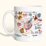 Tasse personnalisée Bohemia Affirmations positives Affirmations quotidiennes Tasse santé mentale