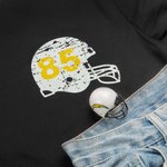 Personalisierte niedlichen Fußball Unisex-T-Shirt mit Nummer