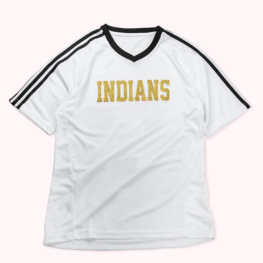 Personalisierte Frauen Glitter Football Jersey Shirt mit Namen und