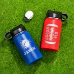Personalisierte Fußball Kinder Sport Cup Fußball Wasserflasche w / Stroh Deckel