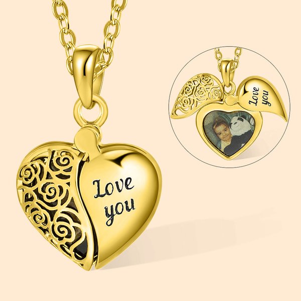 Collana personalizzata con medaglione d'epoca, regalo di gioielli commemorativi