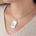 Personalisierte Pferdeportrait Hundemarke Halskette für Pferdeliebhaber